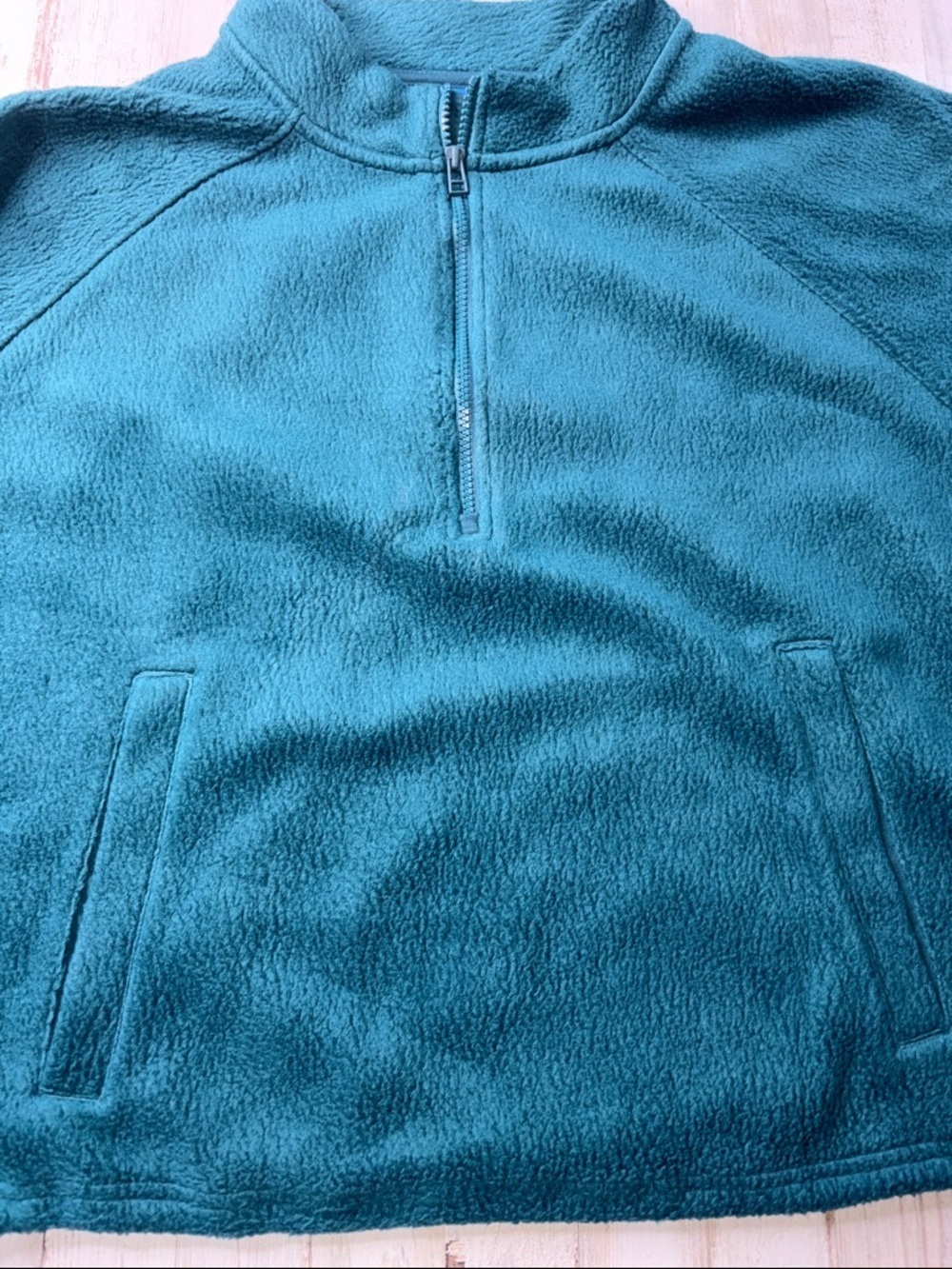 Old Navy Teal Half-Zip Fleece Pullover 3X - Picture 5 of 13